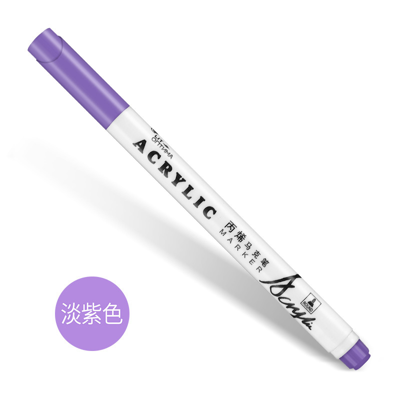 Acrílico marcador pluma traje 24 colores absolutamente púrpura impermeable DIY pintura Zapatos álbum especial pluma algodón núcleo acrílico pluma