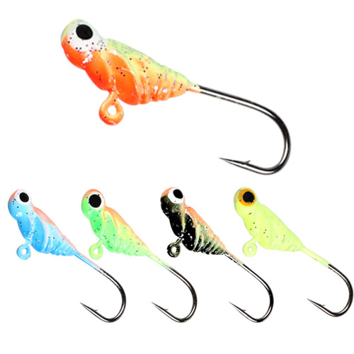2.7cm 1.7g Fishing Lead Jig Head, Micro-Size Artificial Bait Root Hook with Barbs, Ice Fishing Hook, Upward-Facing Hook—Wholesale