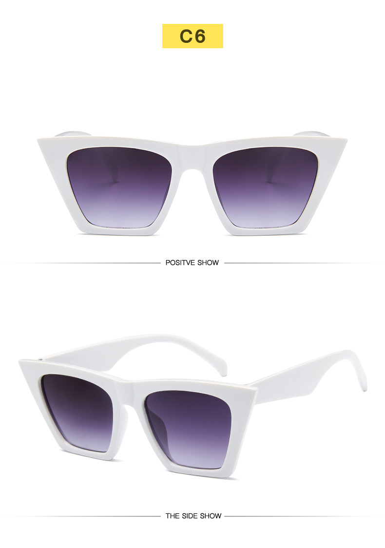 Gafas de sol cuadradas retro a la moda para hombre y mujer_voghion.com