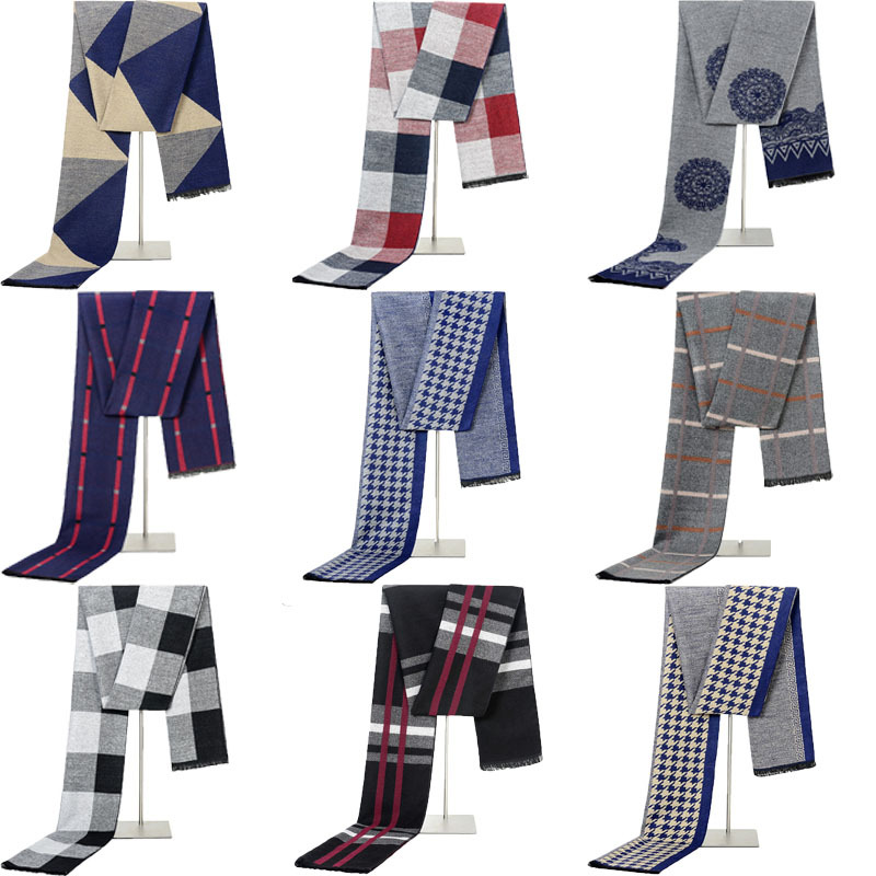 冬季加厚男围巾仿羊绒围脖韩版年轻人学生中年保暖女学生特价处理