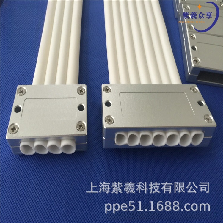 紫羲柔性拖链机器人自动化设备硅胶软性排管电动穿线管