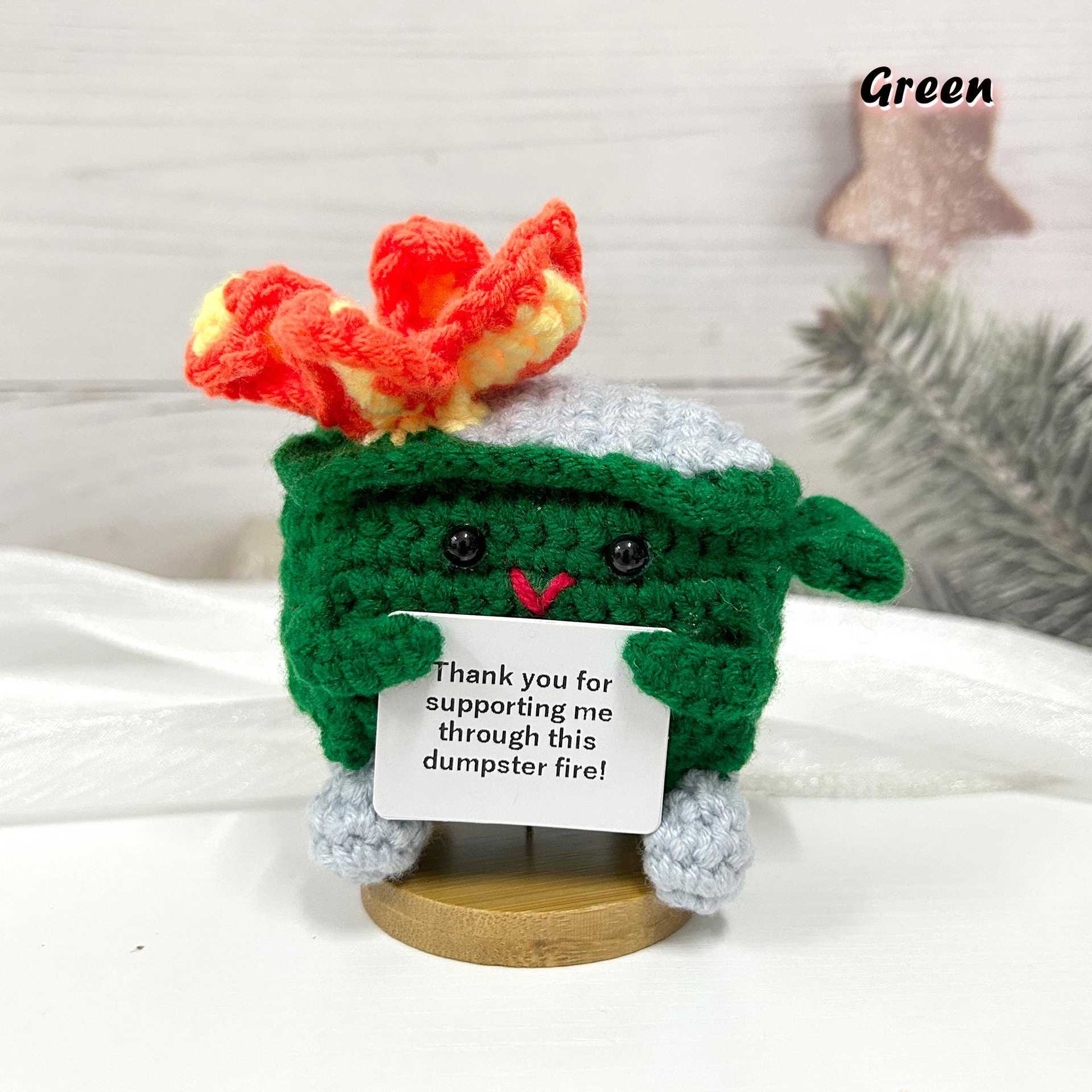 【완제품】크리스마스 그린 쓰레기 소각로