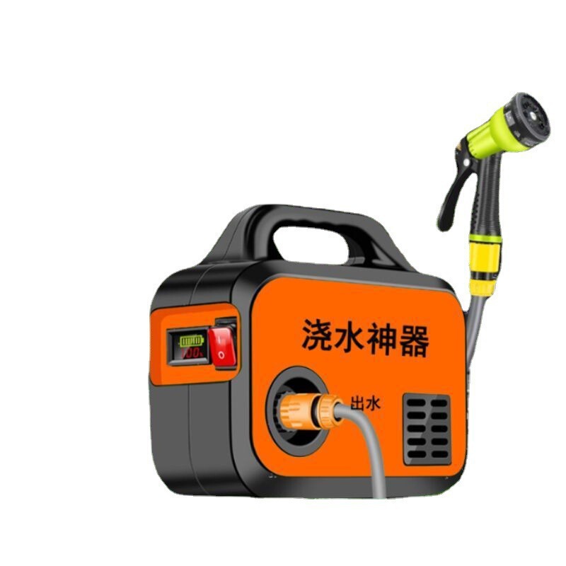 抽水泵小型充电式菜地浇水机淋浇菜浇地家用锂电抽水机灌溉机|undefined