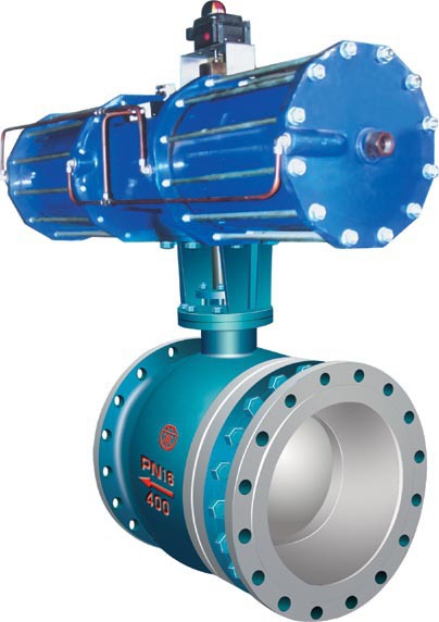 阀门厂家直供 PQ640Y气动不锈钢法兰双偏心半球阀