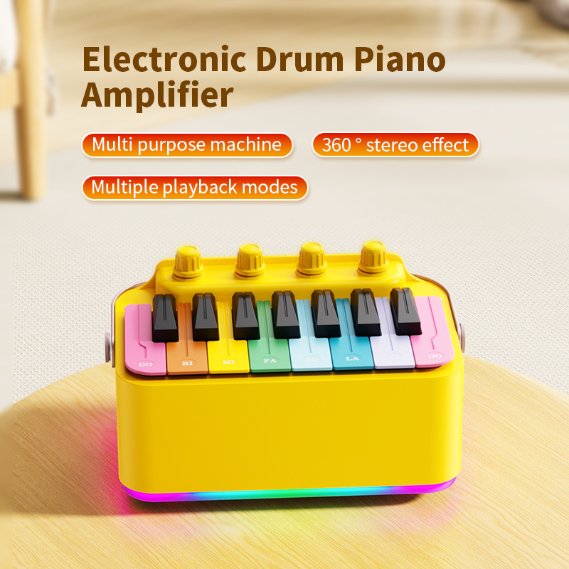 Bluetooth Audio Piano Electronic Drum Speaker Classmate Concert Piano Hot Selling Birthday Gift for Men and Women Cross-border New Style