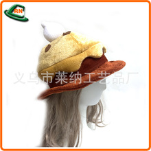 莱纳工艺礼品新款圆形南瓜派帽子 速卖通亚马逊等万圣节复活节帽