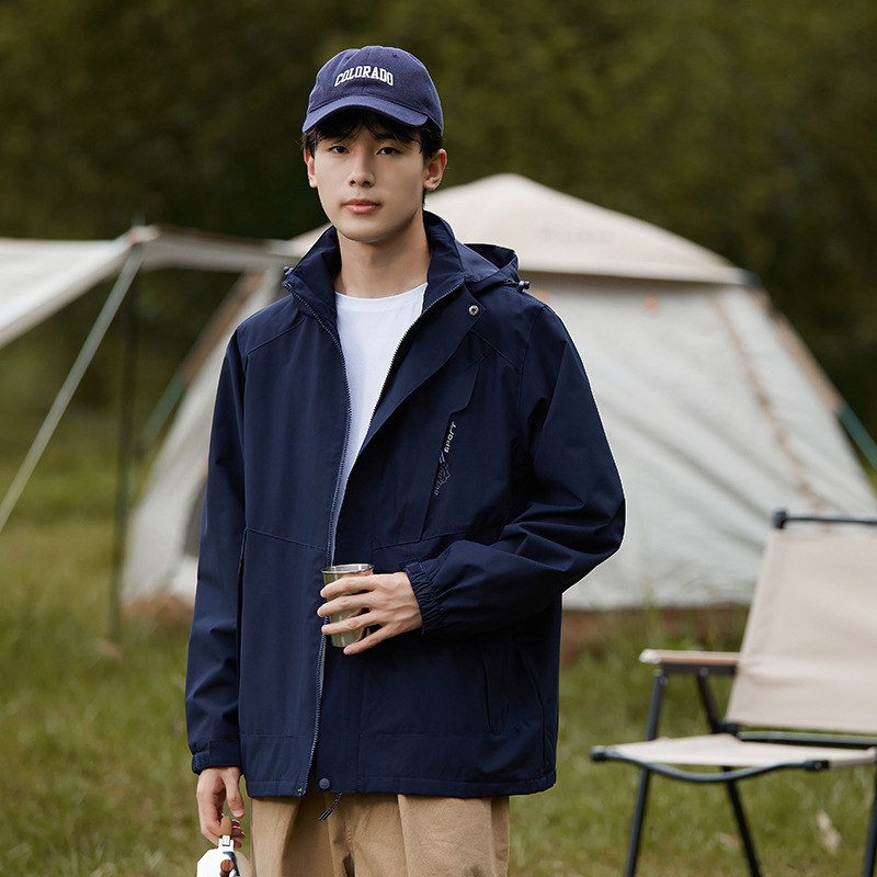 户外山系单层冲锋衣女春秋季防风防水薄款外套徒步运动登山服男潮|undefined