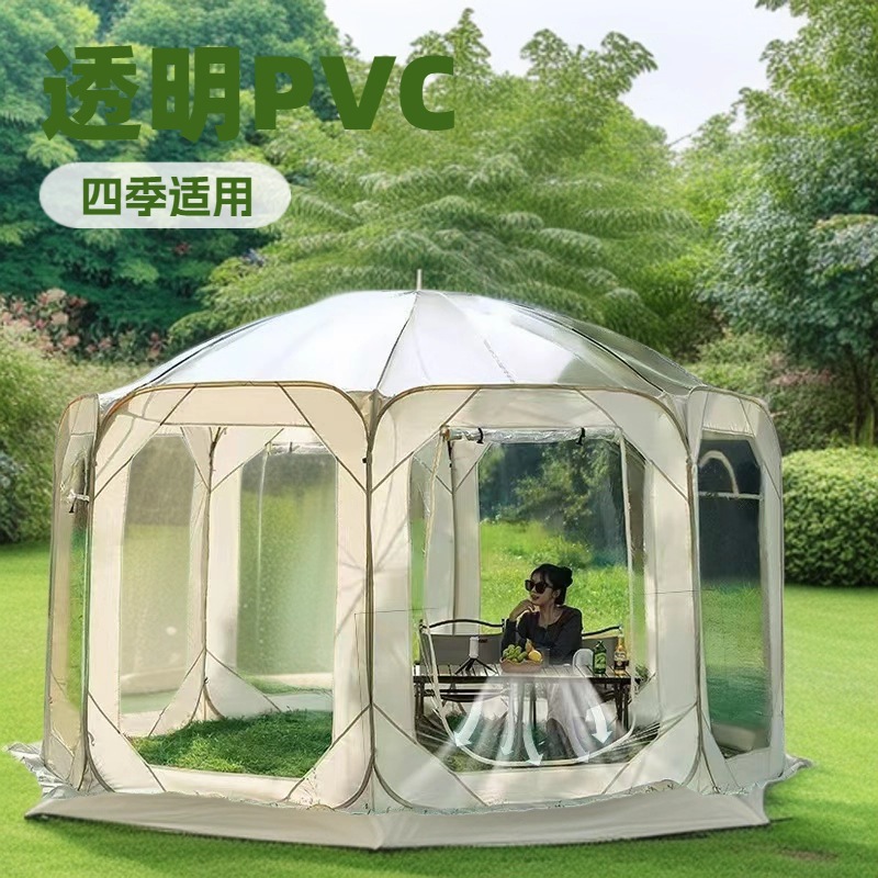 新款冬季星空帐篷单层透明泡泡屋家庭户外休闲露营速搭帐篷