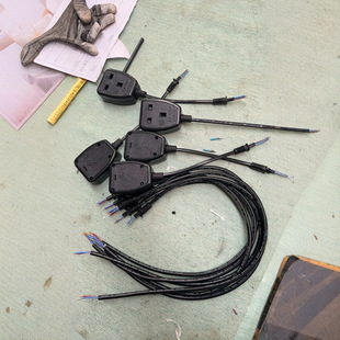 Socket Line Aviation Plug Cable Wire One-Point Two-Wire Harness British Standard Female Plug, Bs Female Socket, British Female Plug