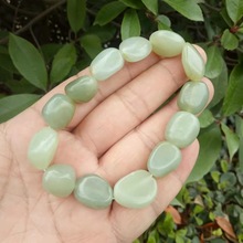 玉器新疆和田玉手串籽料青白玉玉石原石手链厂家批发