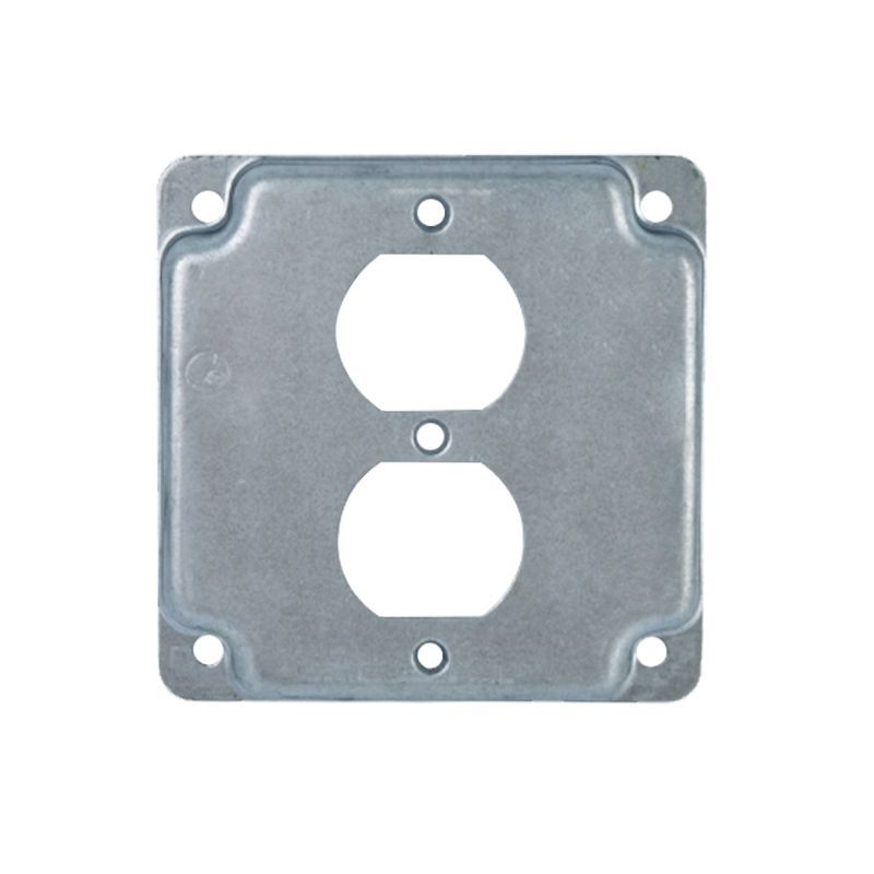 USLINSKY ETL - Placa de cubierta galvanizada estándar americana de 4x2 pulgadas para panel de interruptores y toma de corriente contra incendios