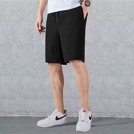 夏季新款冰丝短裤男生休闲宽松百搭五分中裤薄款纯色西裤夏天