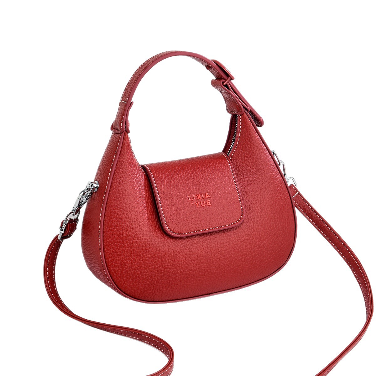 Bolsa de moda de media luna bolsas de bolsas de bolsas de bolsas simples bolsas de mochila de nuevo color sólido bolsas de hombro de viaje de mano bolsas transfronterizas