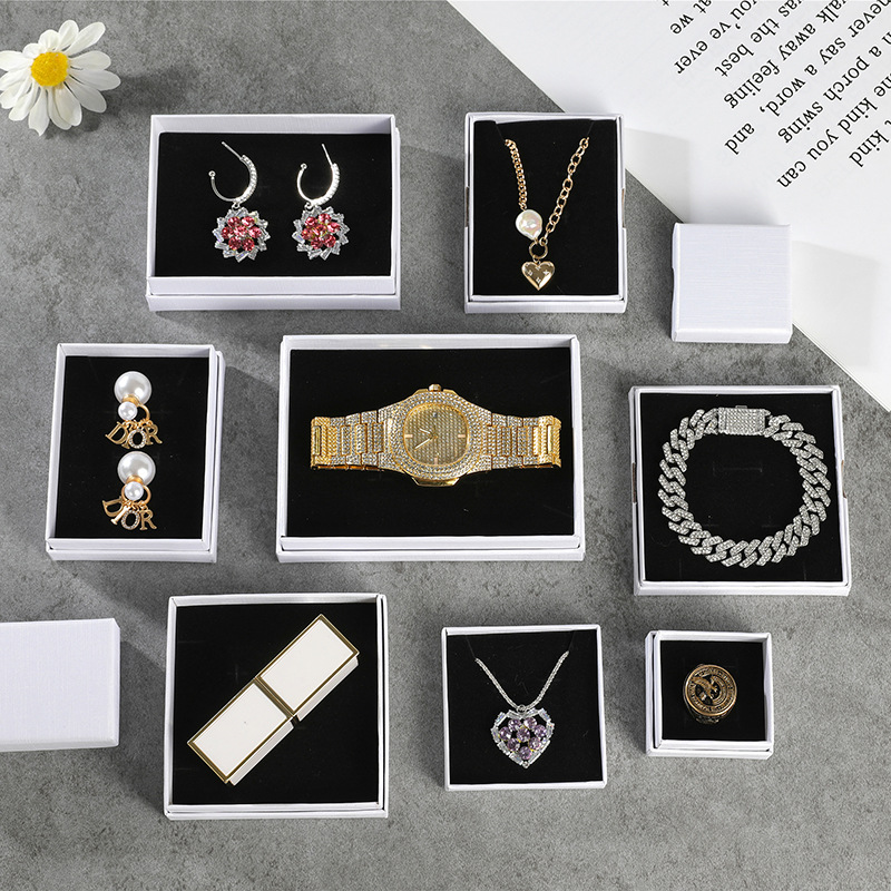 16g Weight Jewelry Boxes Classification 1 Piece Quantity Daily Occasion Solid Color Pattern Fashion Style 1 Piece Fashion Solid Color Paper Jewelry Boxes 12