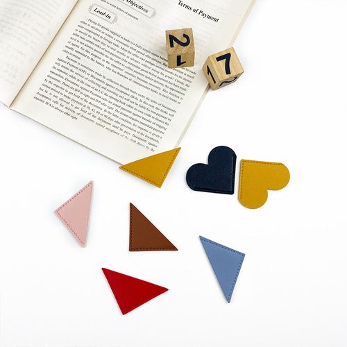 Leather Heart-Shaped Bookmark Love BookmarkPU Bookmark Small Batch