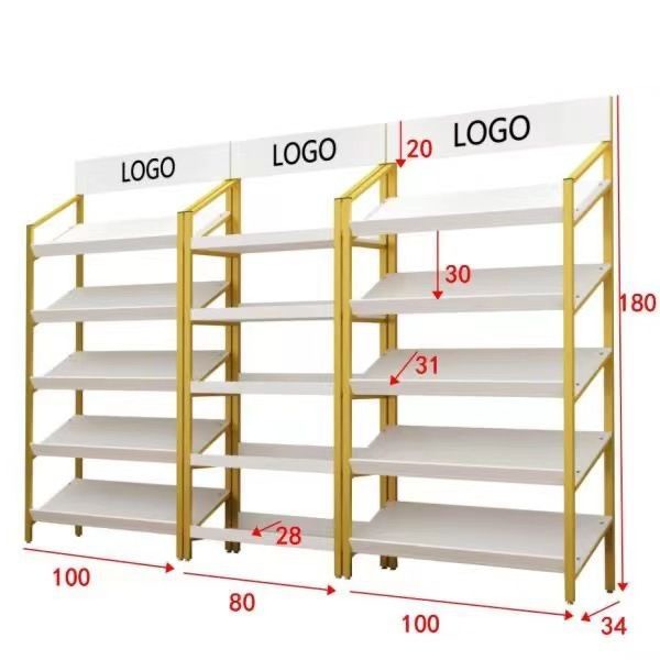 Shoe Store Shelf Display Rack Shopping Mall Gift Makeup Display Rack Red Wine Shirt Bag Shoe Rack Red Wine Display Cabinet