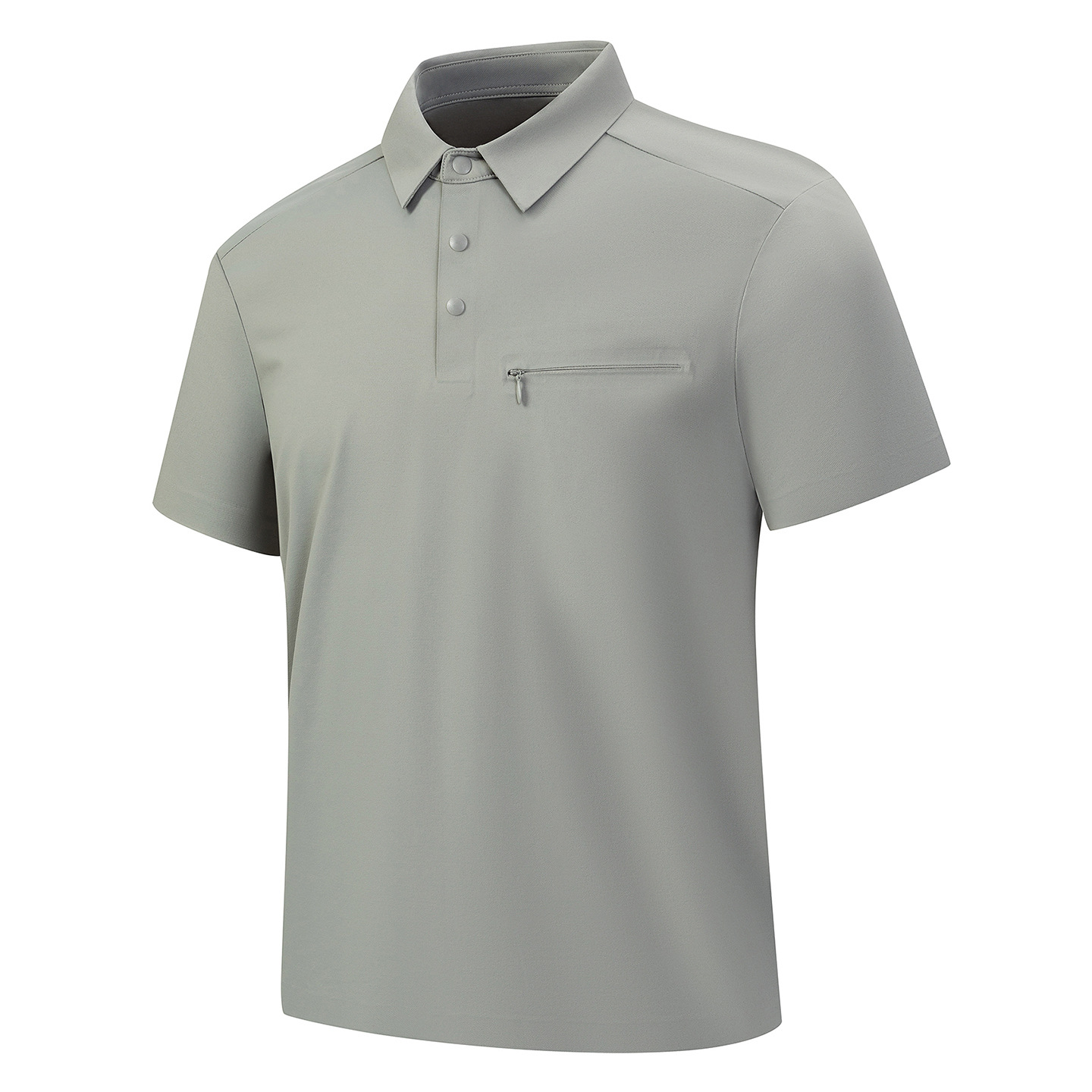 Polo Shirt Men's Quick-Drying Breathable Short-Sleeved T-Shirt with Pockets, Thin Casual Collared Half-Sleeve