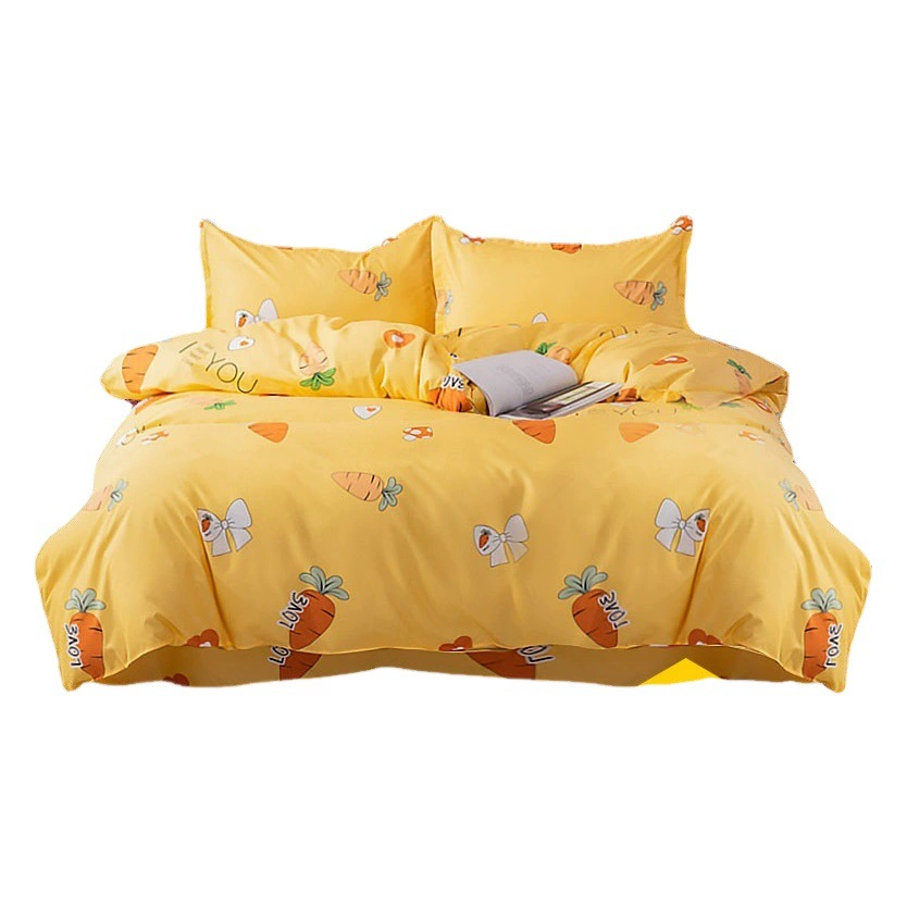 Ins ветер, приятный для кожи, стирка, хлопковое постельное белье из четырех предметов, простыни для студенческого общежития, пододеяльник, комплект из трех предметов, прямо с завода