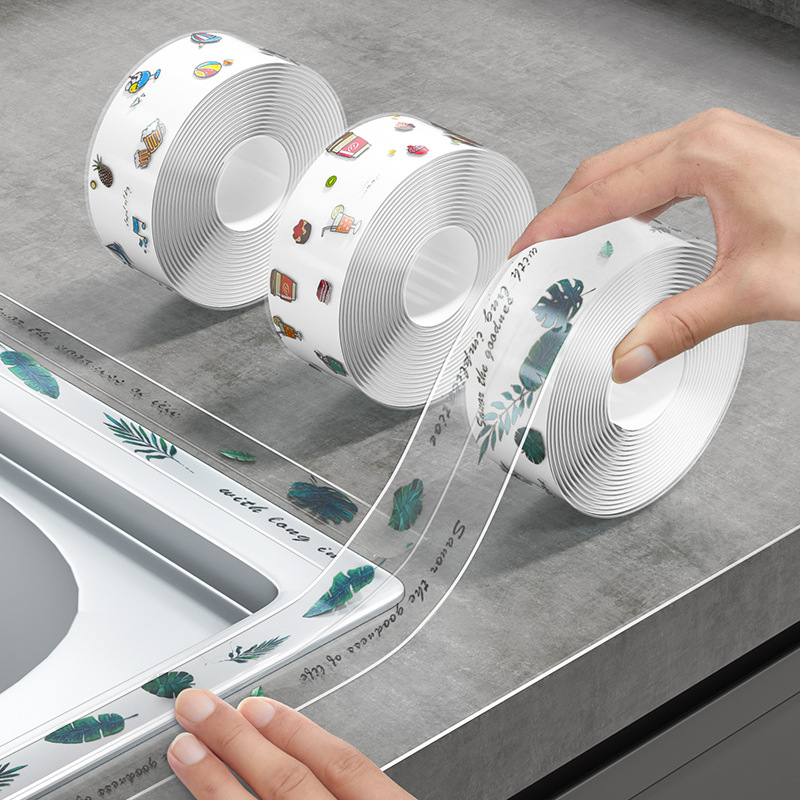 Kitchen stove, sink, sink waterproof sticker, oil-proof seam sticker, anti-mildew and moisture-proof sticker, bathroom toilet floor sticker