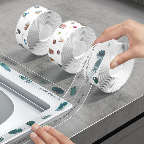 Kitchen stove, sink, sink waterproof sticker, oil-proof seam sticker, anti-mildew and moisture-proof sticker, bathroom toilet floor sticker