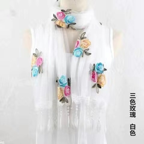 삼색 장미-화이트