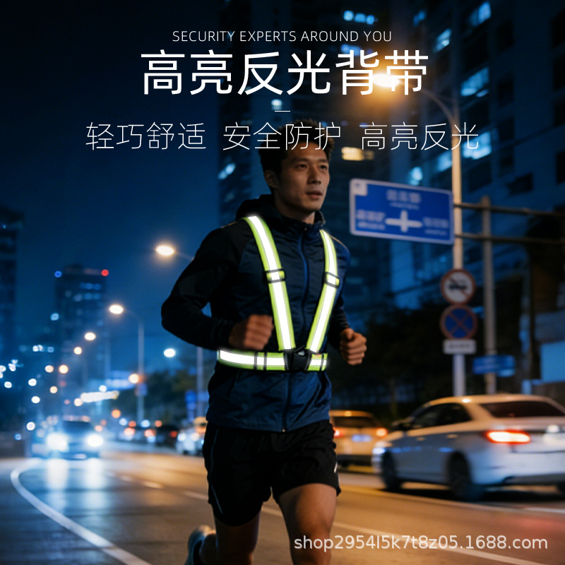 retroreflective safe suspenders