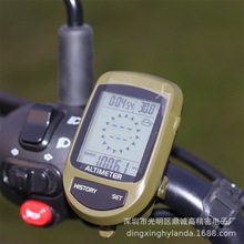 骑行自行车海拔高度计 电子指南针 温度计 户外运动多功能气压计