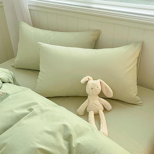 2024 new type A cotton brushed simple solid color single quilt cover dormitory bed sheet quilt cover brushed quilt cover