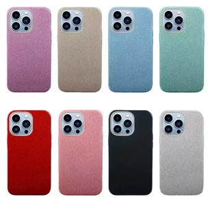 Phone case (Apple) compatible iPhone 6→16E, gradient glitter, glitter paper+TPU+PC