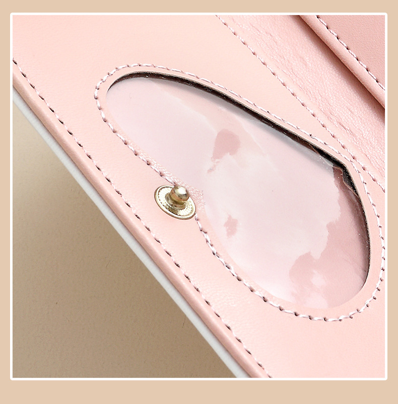 48g Weight Hidden Buckle Closure Type Small Wallets Bags Type 1 Piece Quantity Daily Occasion Pu Leather Material Star Pattern All Seasons Season Women's Gender Cute Style Square Shape Women's Star Pu Leather Hidden Buckle Small Wallets 12