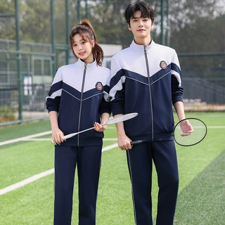 春秋季初中高中学生校服团体服小学班服男女长袖运动套装团购