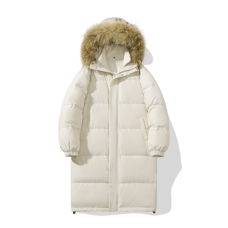 Trajes de trabajo transfronterizos más gruesos chaqueta de esquí al aire libre chaqueta blanca chaqueta de plumón de invierno hombre personalizado