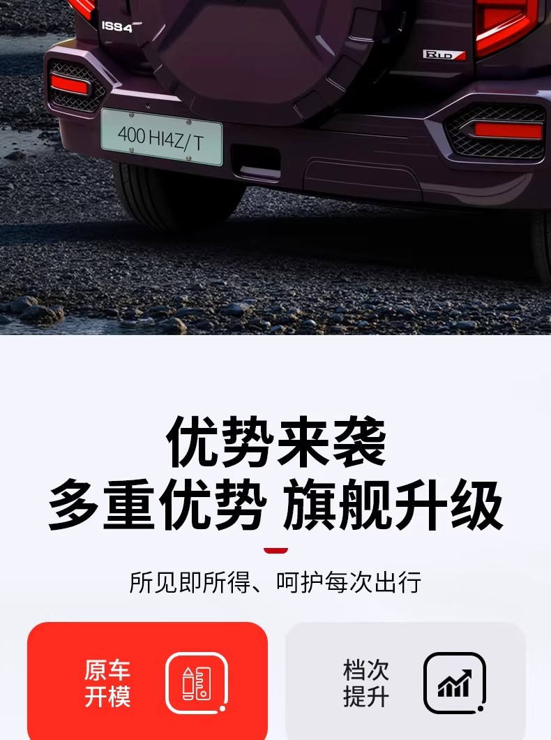 23-26 Models Tank 400Hi4T/Hi4Z Spare Tire Protective Cover Modified to Spare Tire Shell Original Car-Style Armor Accessories