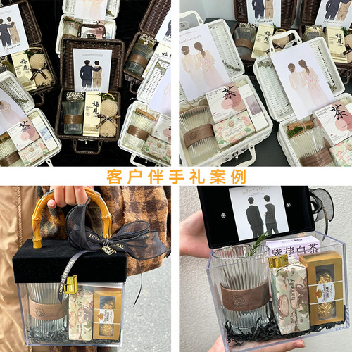 High-looking glass organ cup, household hanging ear coffee cup, souvenir water cup, gift cup, printed logo