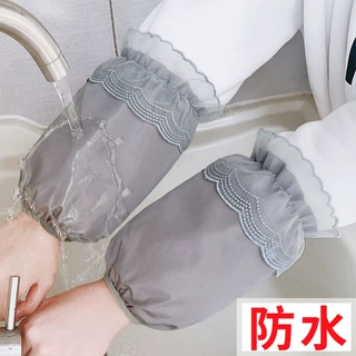 防水袖套女款羽绒服防脏秋冬季成人学生短款护袖防油干活套袖手袖