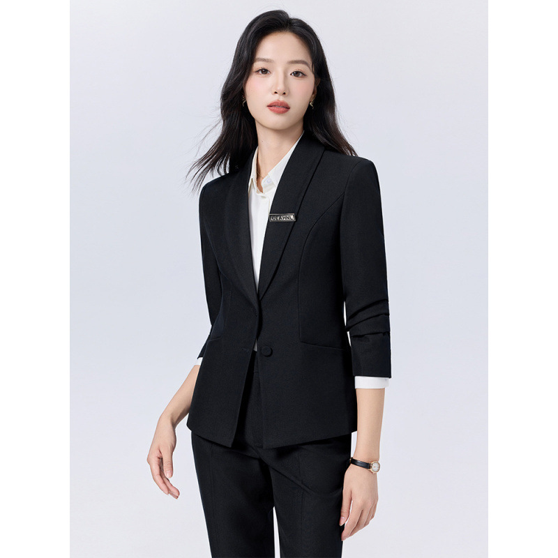 职业西装女黄金珠宝导购制服新能源汽车销售顾问前台面试正装工服|undefined