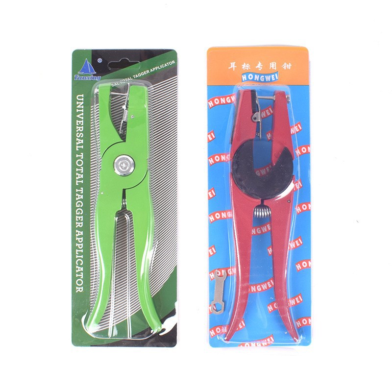 Alicates de oreja de cerdo alicates de número de oreja de ganado ovejas veterinaria alicates de oreja de metal alicates de oreja de marca equipo de cría de cerdo