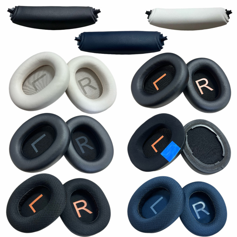 Suitable for QCY H3/H3 Lite TOZO HT2 headphone covers, foam ear pads, ear cushions, and headband pads