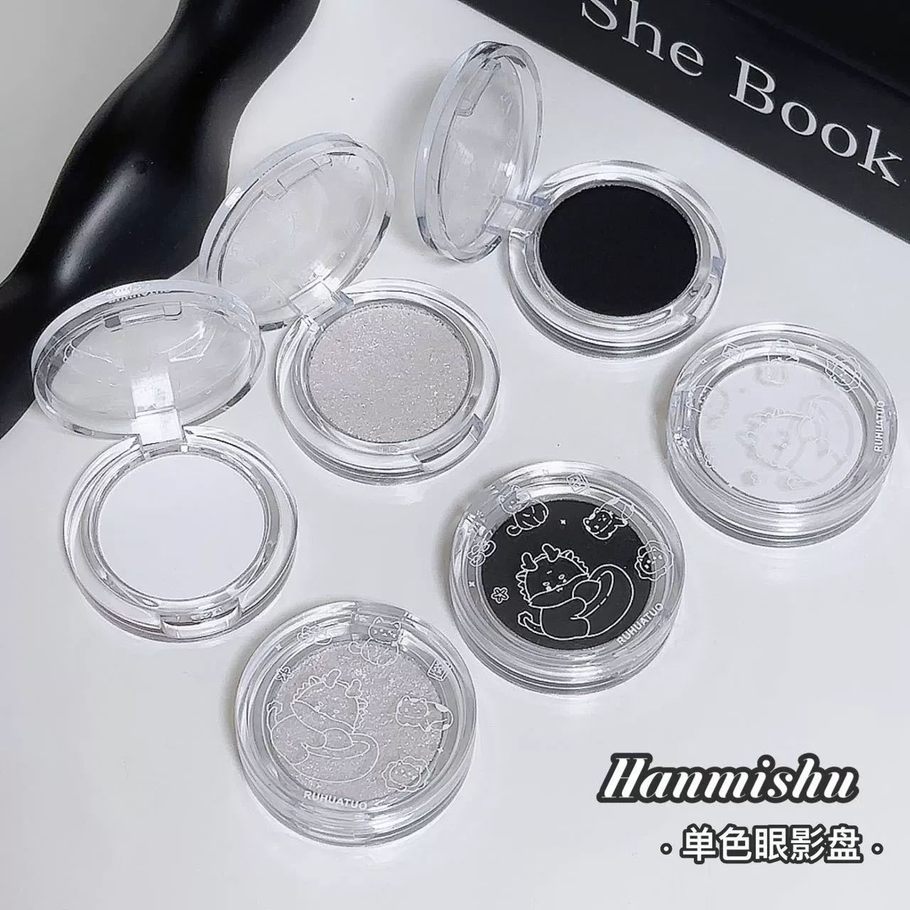 Single Eyeshadow (Mugeleen) — 1.5 g, matte & pearl finishes for brightening and highlighting