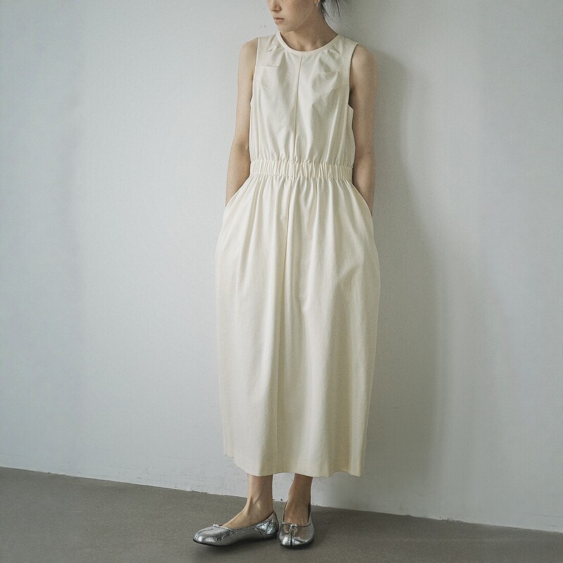 Kaneko Japanese-Style Spring and Summer Simple Sleeveless Dress for Women, Slimming A-Line Long Dress, Elegant and Stylish Solid Color Tank Dress