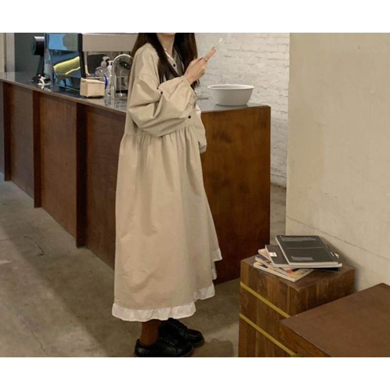 140-300斤特大码春秋荷叶边显瘦连衣裙女胖MM260斤宽松韩系裙子|undefined