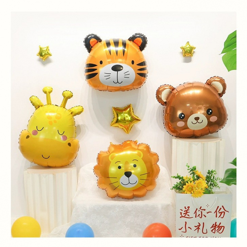 漫画の動物の形をしたヘリウム浮遊バルーン空飛ぶ赤ちゃんレギンス満月誕生日パーティーの装飾おもちゃアレンジメント|undefined