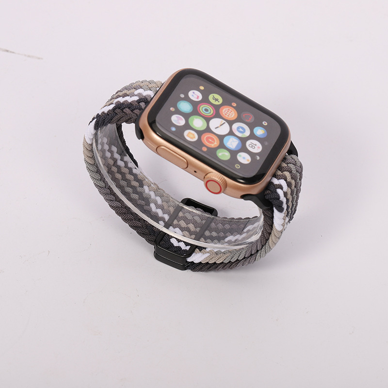 The new Apple Watch strap is a fashionable one-piece magnetic clasp nylon woven iwatch strap undefined