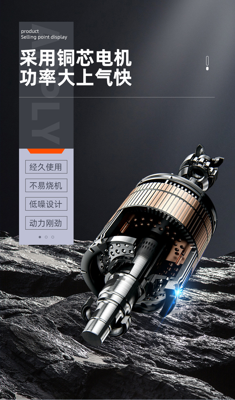 Air Compressor Industrial Grade New Energy Vehicle Oil-Free Air Compressor Silent High-Pressure Air Pump Air Compressor