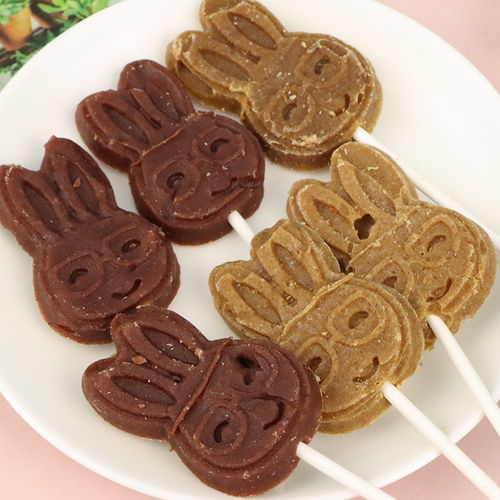 Super friendly flavor 102g bunny bear hawthorn lollipop children's appetizer snack snack nutritious and healthy preserved fruit specialty