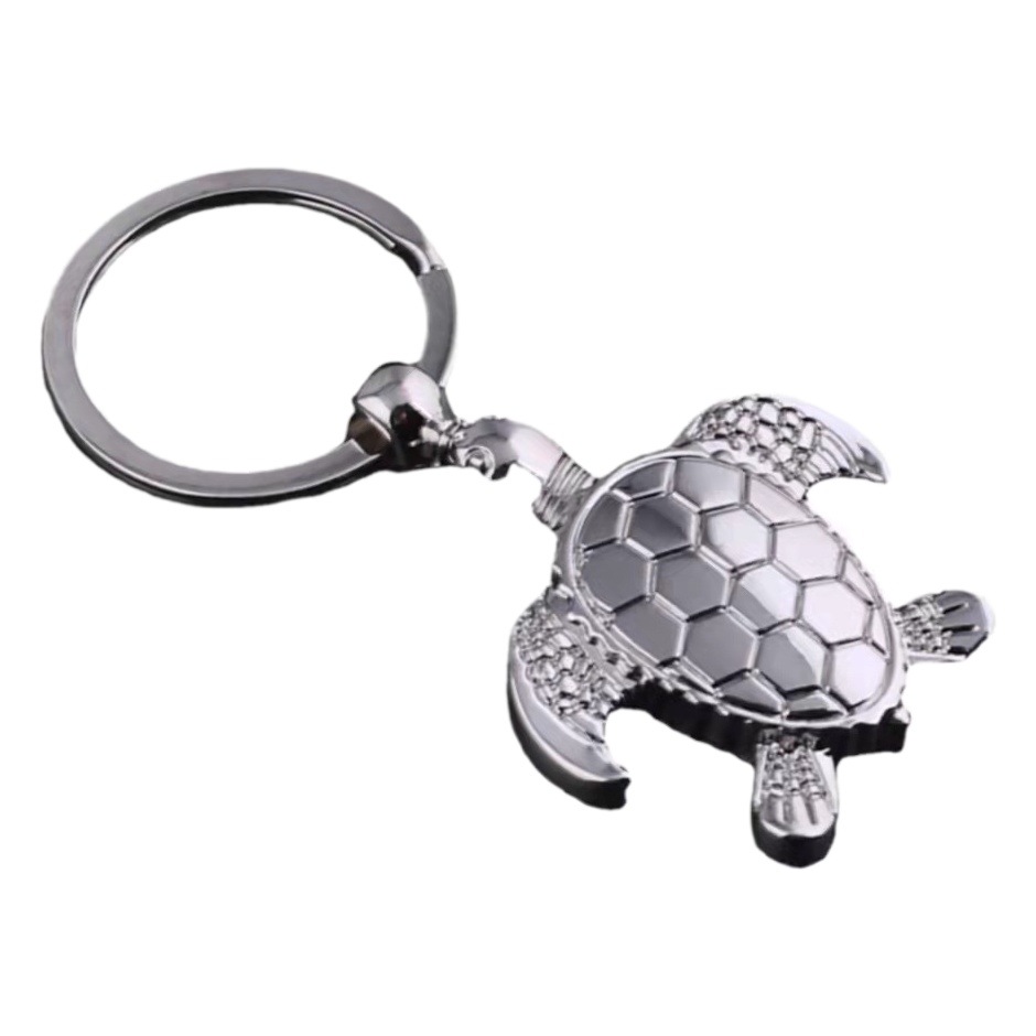 Llavero de tortuga simulada personalizado con letras, regalo publicitario creativo