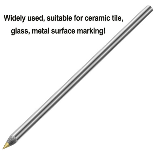Construction marking tool hard round steel commonly used single-head pen type tile alloy head pen silver scoring needle