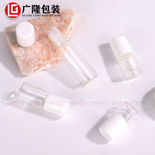 Factory hot-selling small travel-size bottles 1ml 2ml samples 3 ballpoint bottles transparent bottles 5ml glass marble bottles