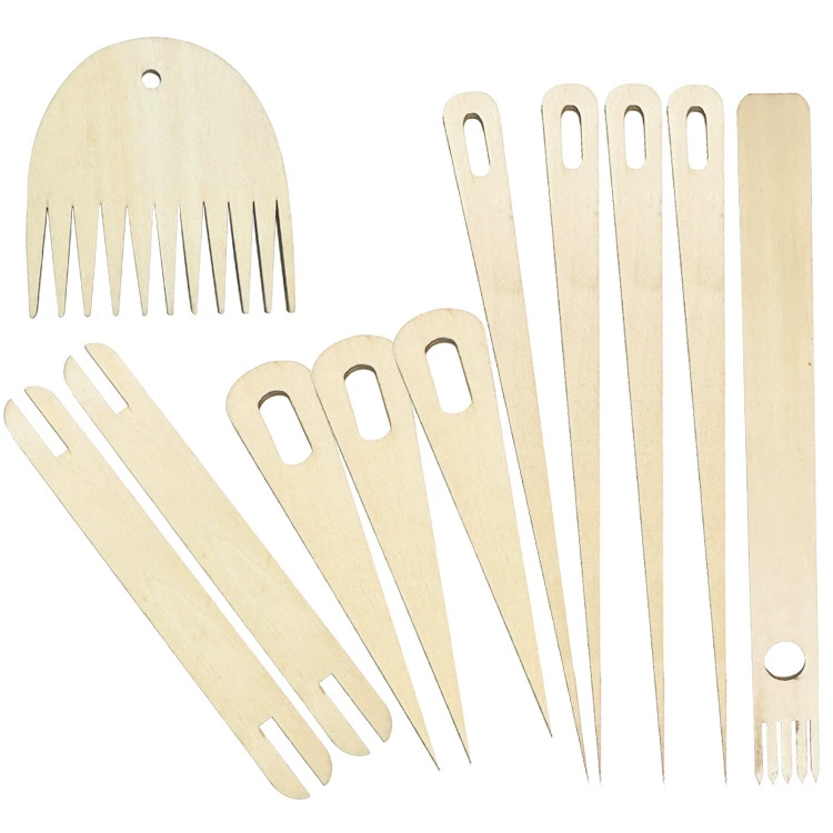 DIY ручной работы деревянная вязаная крючком буковая кружевная машина с большим ушком игла вязальная палочка подходит для начинающих деревянная вязальная расческа