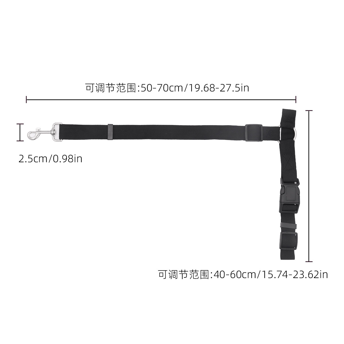 Cinturón de seguridad para coche para mascotas Cuerda para perros Cuerda de tracción para perros Cuerda para caminar con una sola cuerda para perros Suministros transfronterizos Cuerda para cachorros